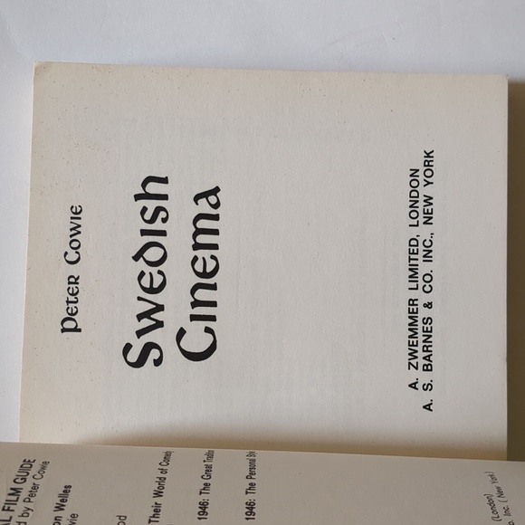 Swedish Cinema - Peter Cowie - 1966 - Picture 5 of 11